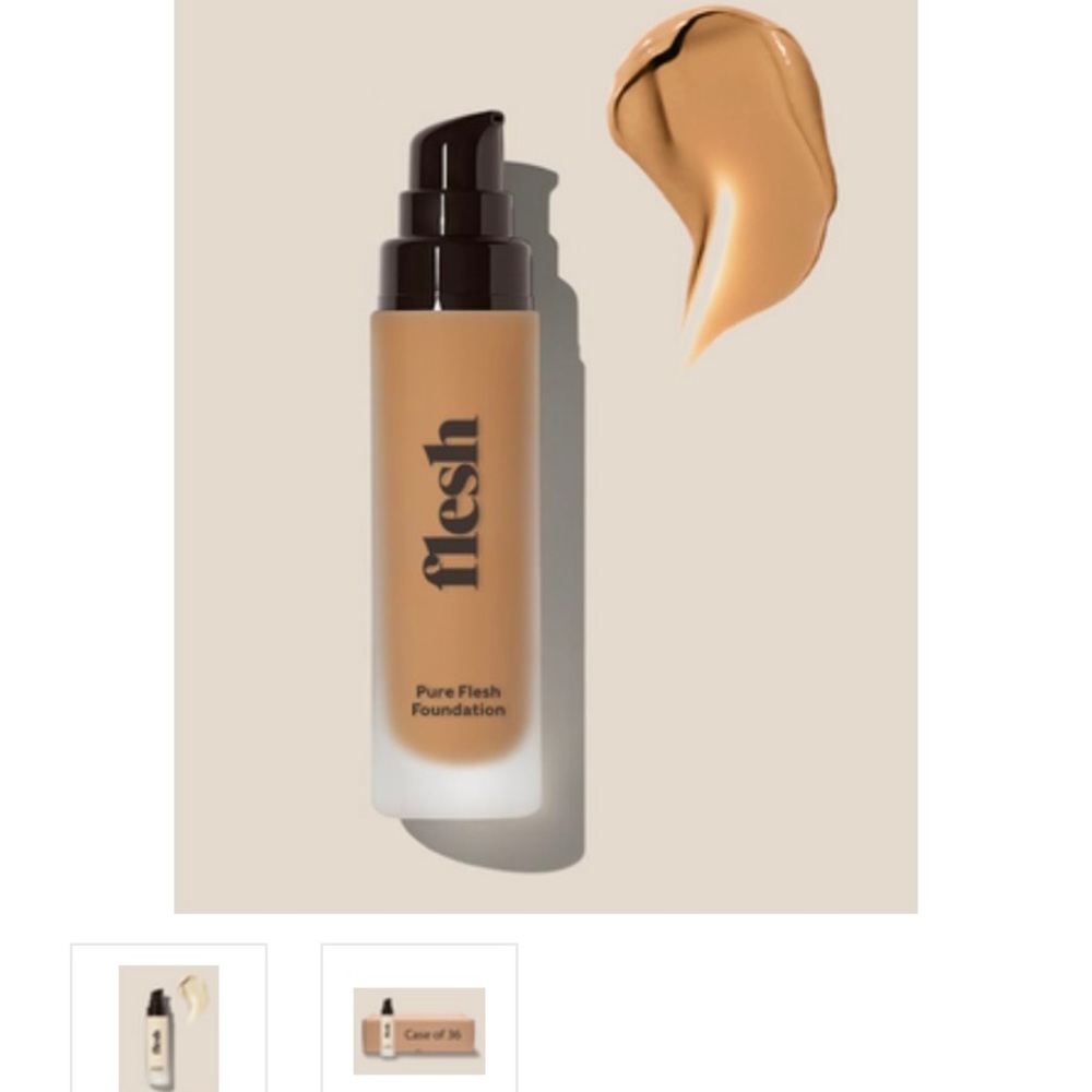 NIB FLESH liquid foundation. Color: Almond